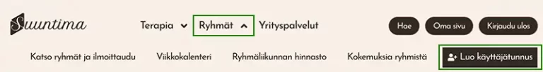 Luo käyttäjätunnus: Ryhmät -> Luo käyttäjätunnus